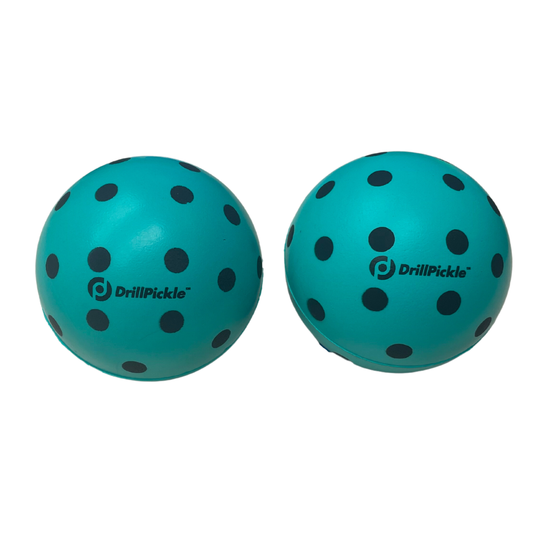 DrillPickle Soft and Quiet Practice Pickleballs - 2 Pack
