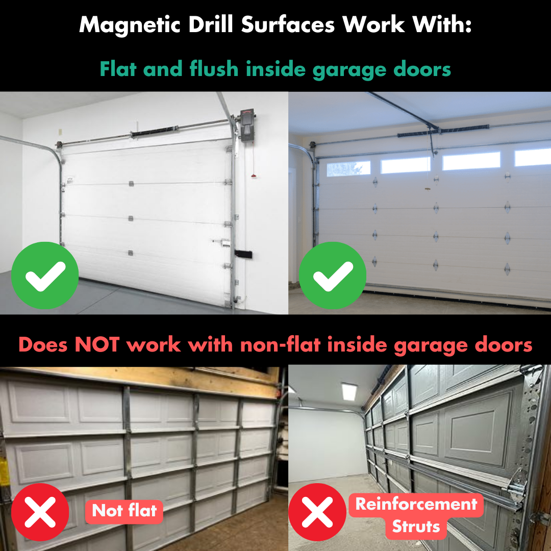 Magnetic Surfaces (For inside garage door)