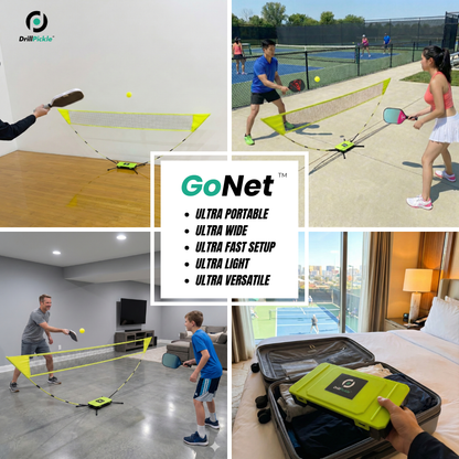 GoNet - Ultra Portable Mini Pickleball Practice Net
